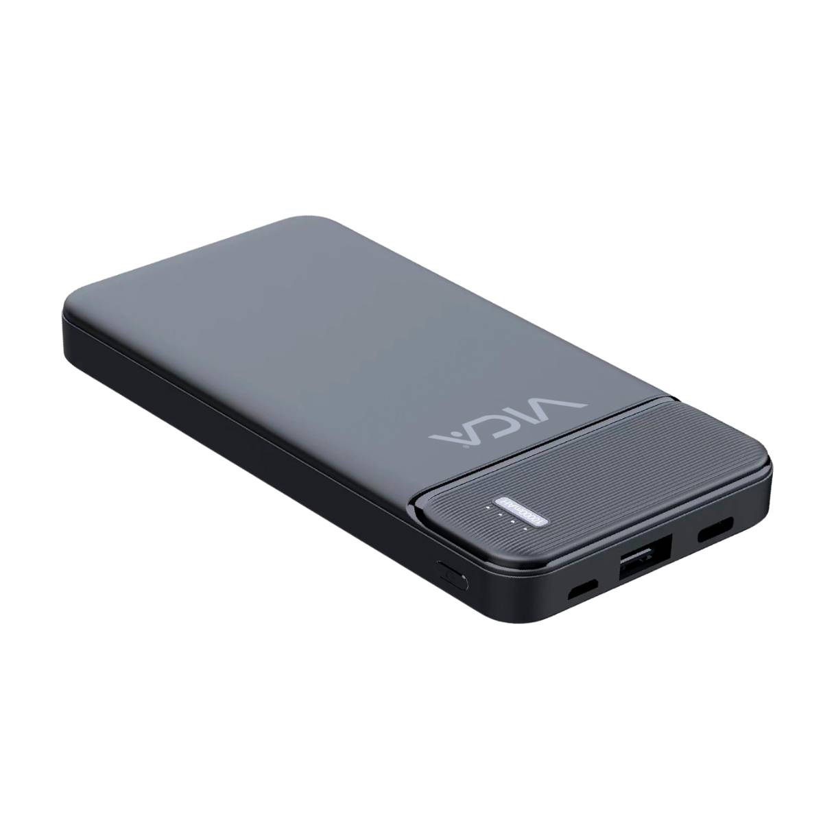 Power Bank VICA 10000 mAh - Puertos USB 2.0, Tipo C y Micro USB - Batería de Polímero con Carga Rápida - Portabilidad Extrema