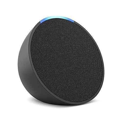 Bocina Inteligente Con Asistente Virtual Alexa Charcoal Echo Pop Negro