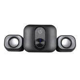 Bocinas HP DHS-2111S BOCINA 2.1 BOCINA MULTIMEDIA Conector 3.5mm/Carcasa metálica con control de volumen / Sensibilidad :110 dB±3dB -
