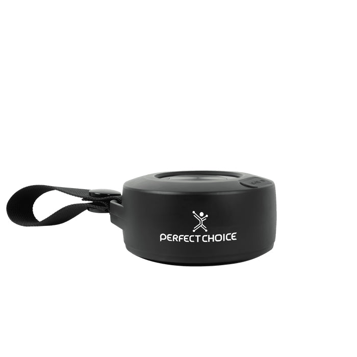 Bocina Bluetooth Inalámbrica Portátil Perfect Choice Handy Negro - Luz RGB y Función TWS - Sonido Envolvente