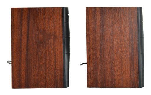 Bocinas para Computadora Perfect Choice Meridian Sonido 2.0 - Elegante Acabado de Madera - Audio Envolvente