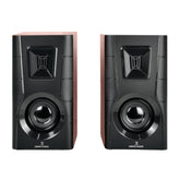 Bocinas para Computadora Perfect Choice Meridian Sonido 2.0 - Elegante Acabado de Madera - Audio Envolvente