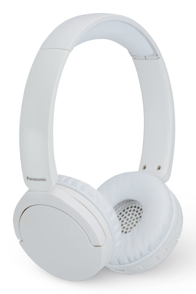 Diadema Panasonic Bluetooth Blanca - Hasta 72 Horas de Batería con Micrófono Cancelación de Ruido - Llamadas Claras sin Interrupciones - Comodidad Premium