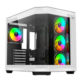 Gabinete Balam Rush Med Tor Tank 9600 Usb 3.0, 4 Ventiladores Argb, Blanco/Negro (Br-938693)