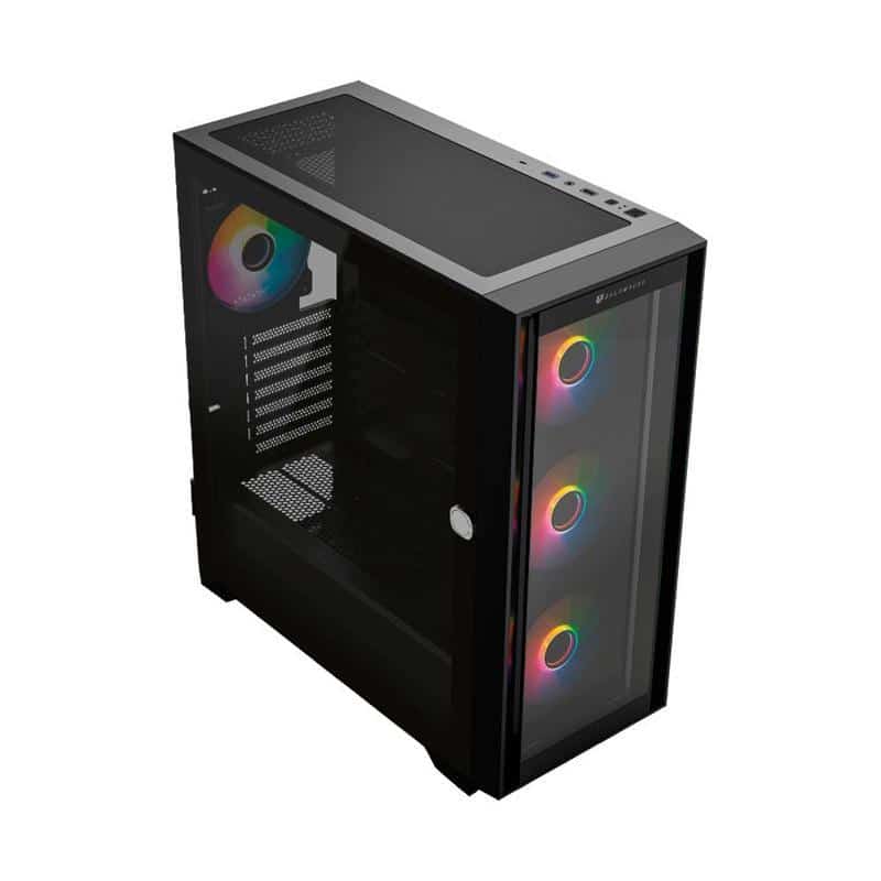 Gabinete Balam Rush Full Torre Carbon 9000, Usb 3.0, Usb 2.0, Usb Tipo C, 4 Ventiladores, Color Negro (BR-938754)