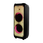 Bafle Vorago Bluetooth Usb, Tf, Doble 10", 80W-Rms, Tws, Microfono Inalambrico, Rgb, Ksp-600