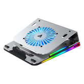 Base Enfriadora Acteck Ex Be650 Para Laptop, Ventilador + Hub, Rgb, Color Negro (Ac-936156)