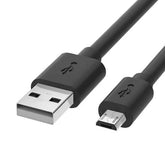 Cable USB A a MICRO USB V8 - color negro. 1 metro de largo. Alta resistencia de materiales y carga rápida DB-G-USBMN