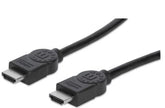 Cable HDMI Macho a Macho - Blindado, Negro, 10 m; Con canal Ethernet, Canal de Audio de Retorno, Vídeo en 3D y Color Profundo. - 323246