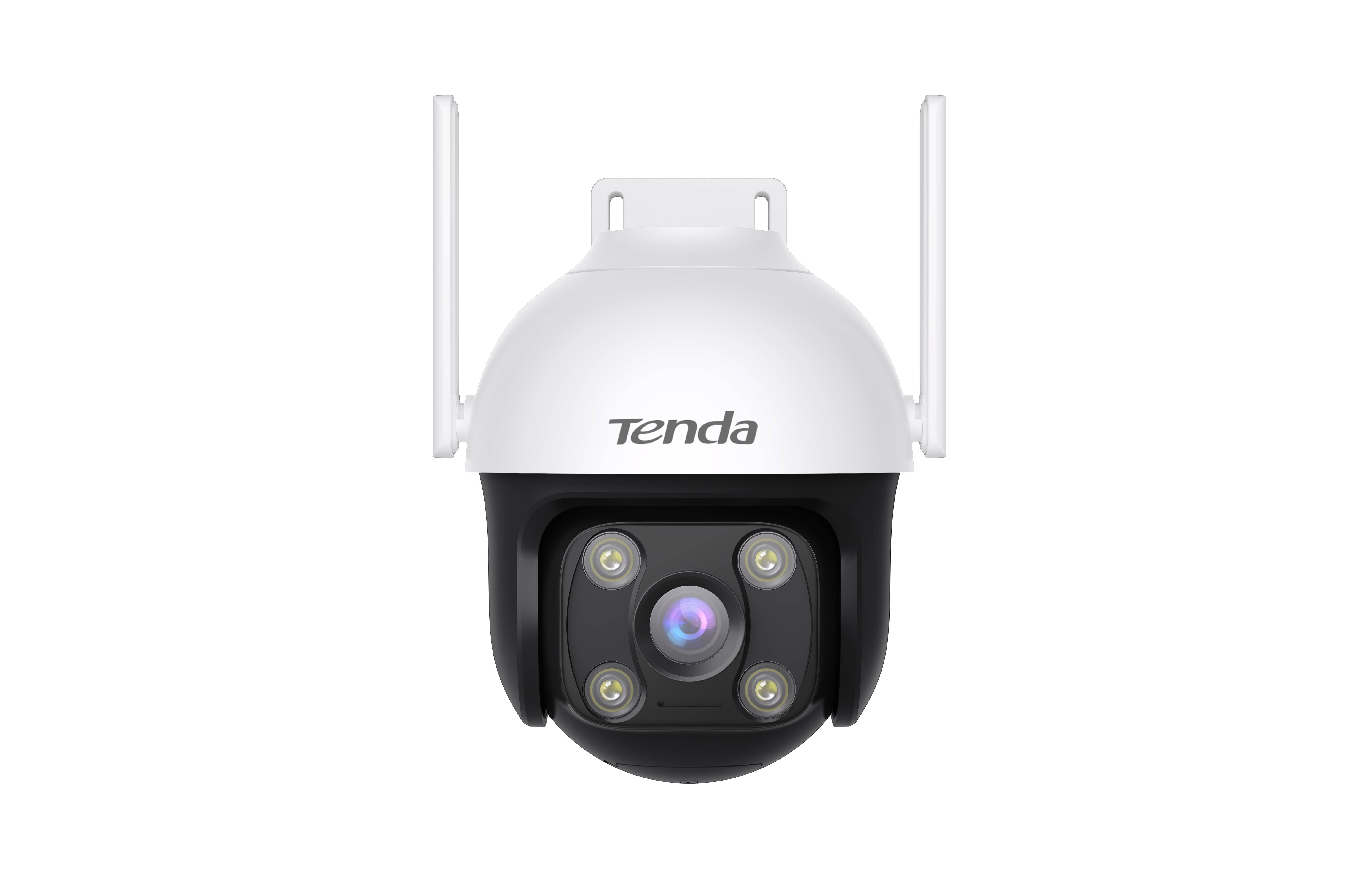 Cámara de Vigilancia Exterior TENDA CH7 - Cobertura Visual 360° con Visión Nocturna a Color - Detección Humana Avanzada - Máxima Seguridad