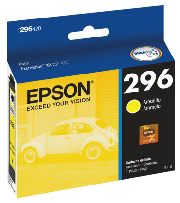 Cartucho EPSON T296420-AL - Amarillo, Epson, Inyección de tinta, Caja