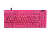 Teclado Gamer Logitech G PRO X TKL RAPID, USB. Color Rosa (920-013133) - inglés