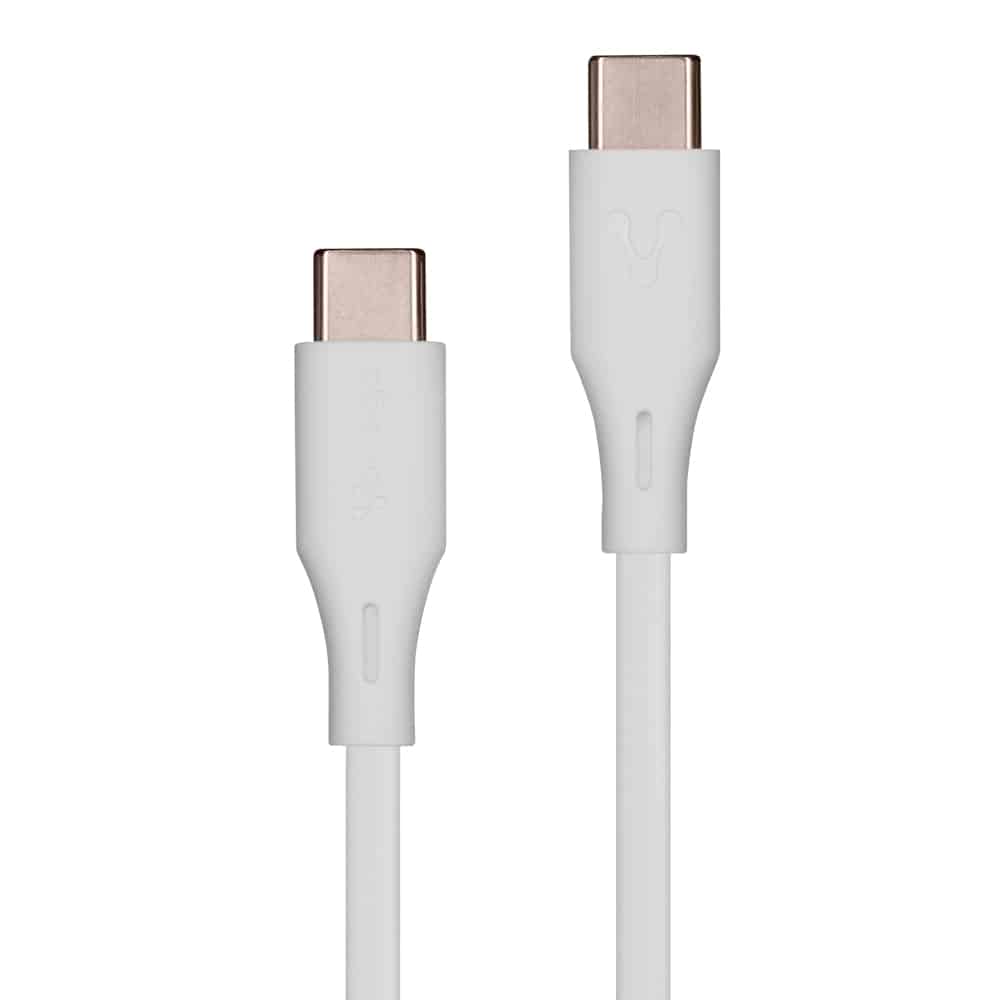 Cable Vorago Usb Tipo C- Usb Tipo C 1 Metro Carga Rapida Blanco (CAB-CC01W)