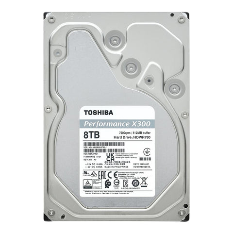 Disco Duro Interno Toshiba 8Tb X300 Performance 3.5” 7200Rpm 256Mb (Hdwr780Xzsta) Disco Duro Interno Toshiba 8Tb X300 Performance 3.5” 7200Rpm 256Mb (Hdwr780Xzsta)