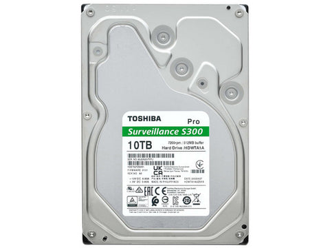Disco Duro Interno Toshiba S300 Pro 10Tb 3.5” Sata 7200Rpm Cctv 64Cam (HDWTA1AUZSVAR) Disco Duro Interno Toshiba S300 Pro 10Tb 3.5” Sata 7200Rpm Cctv 64Cam (HDWTA1AUZSVAR)