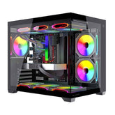Gabinete Mini Torre Tank Core Pro GI925 - Factor Micro ATX / Mini ITX - Flujo de Aire Optimizado - Nuevo