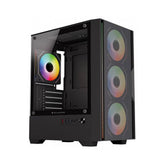 Gabinete Gamer Mini Torre Nitrox Edge Pro Aircool 4900C - Ventilación Optimizada - Tamaño Compacto para Setup Gamer