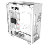 Gabinete Gamer XPG Battlecruiser II Blanco - Media Torre con 4 Vidrios Templados y 4 Fanes - Espacio Amplio y Flujo Premium - Nuevo