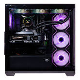 Gabinete Gamer Media Torre Naceb NA-0637N Negro - Cristal Templado con 4 Ventiladores ARGB - Personalización de Iluminación
