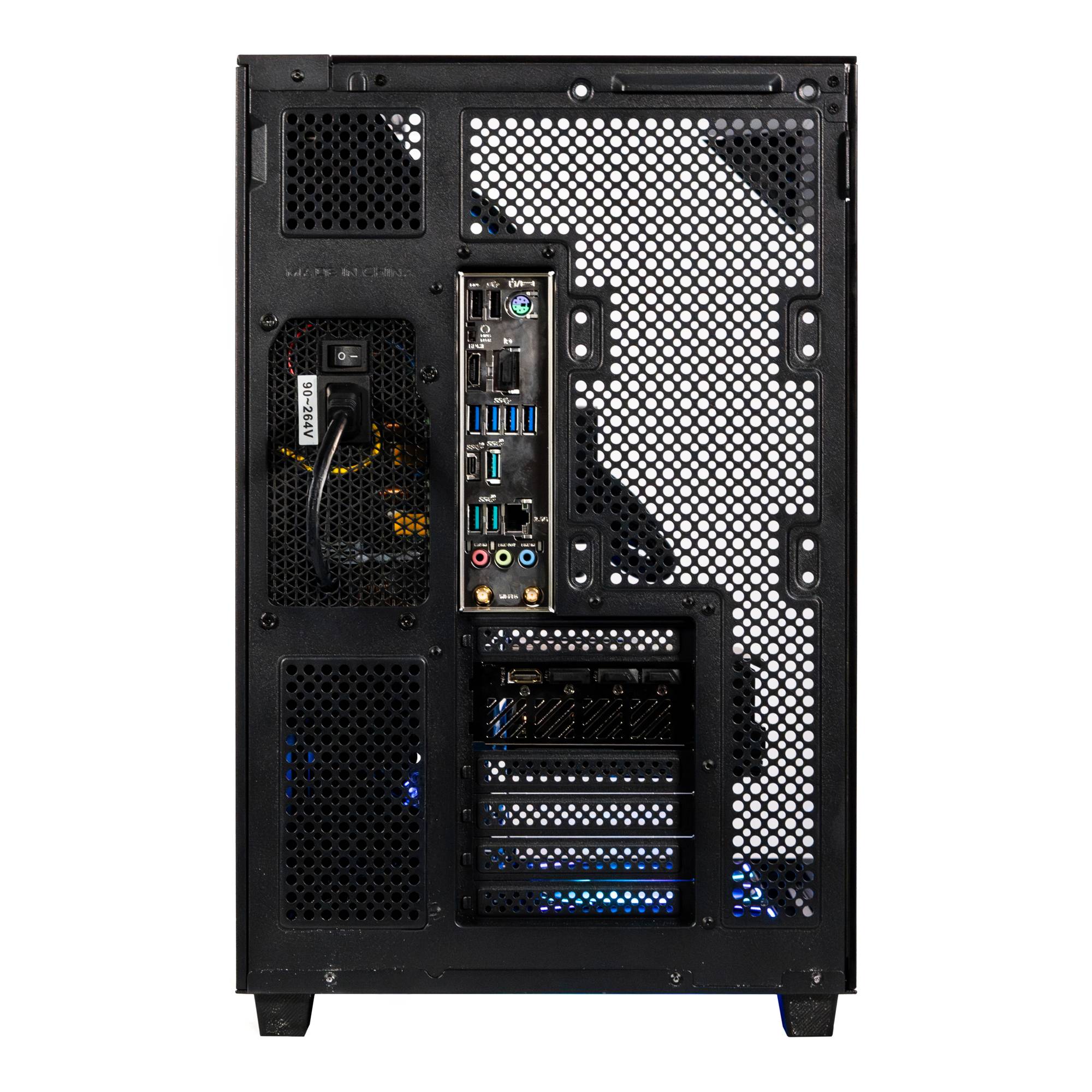 Gabinete Gamer Naceb NA-0639 - Cristal Templado con 4 Ventiladores ARGB y USB-C - Conectividad Moderna y Gran Flujo