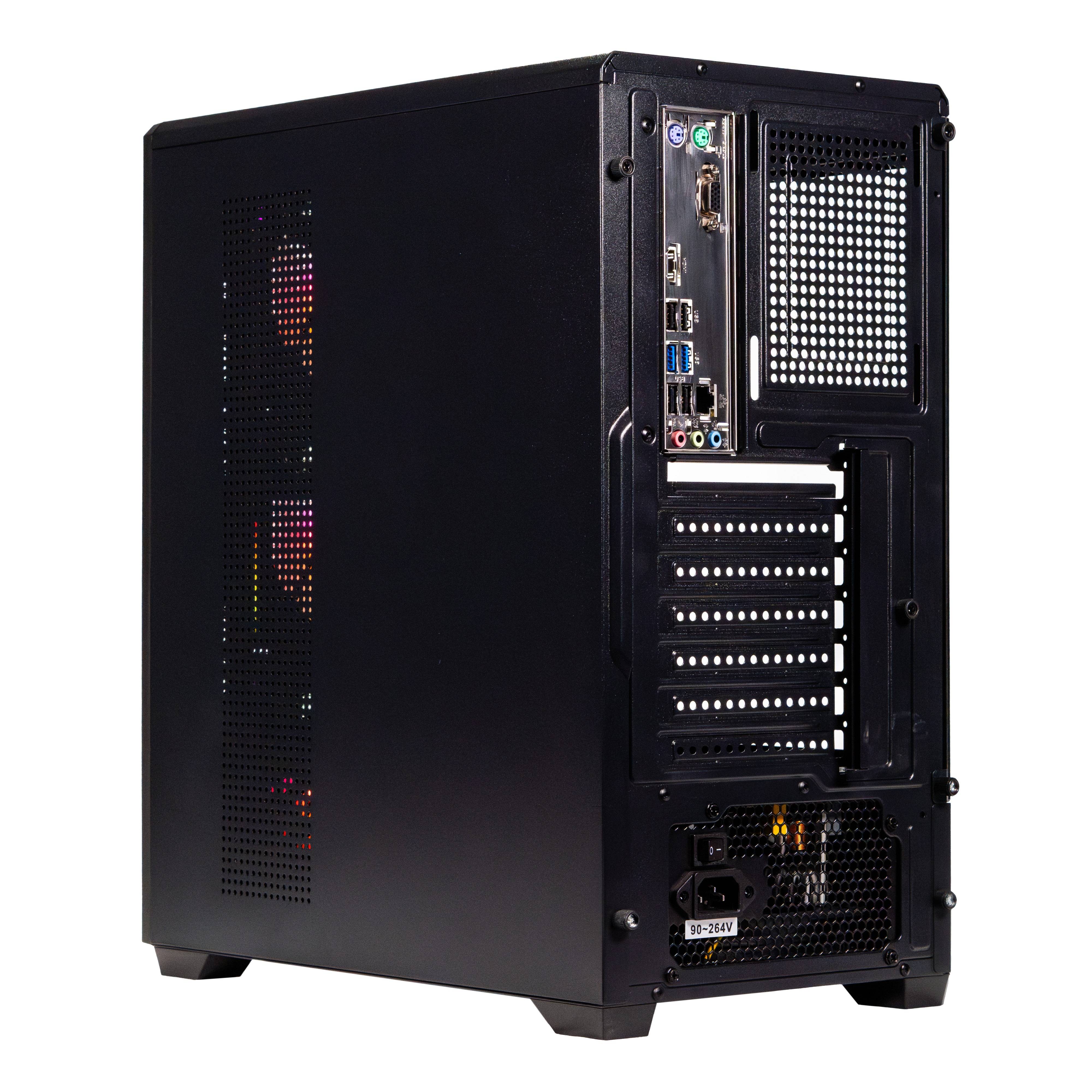 Gabinete Gamer ATX Naceb Stella Negro NA-0658N | Cristal Templado y Gran Ventilación | Amplio Espacio para Componentes