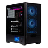 Gabinete Gamer Naceb NA-0658LCD Midi-Tower Pantalla LCD Integrada y Soporte E-ATX