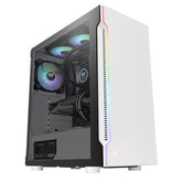 Gabinete THERMALTAKE H200 TG Snow - Gabinete, ATX, Micro-ATX, Mini-ITX, Color blanco