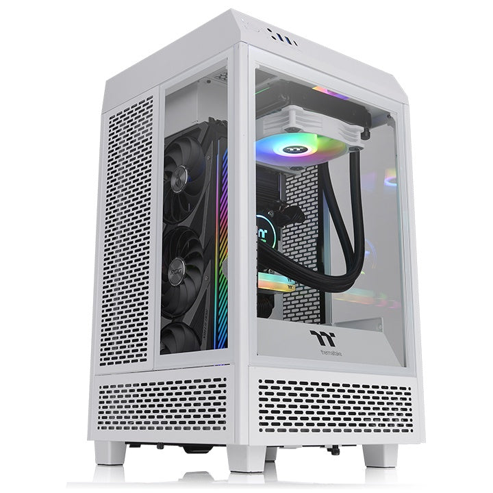 Gabinete THERMALTAKE The Tower 100 Snow Mini Chassis - Mini-Tower, Gabinete, Mini-ITX, Color blanco