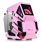 Gabinete Thermaltake Ah T200 Pink (CA-1R4-00SAWN-00) - Color Blanco, Micro Torre, 2 Paneles de 4mm de Cristal Templado, Soporta Tarjetas Madre Micro ATX y M
