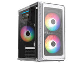 Gabinete Acteck Mini Torre Doom Gi730, Fuente de 600W, Usb 3.0, Usb 2.0, Con 3 Ventiladores, Color Blanco (AC-939232)
