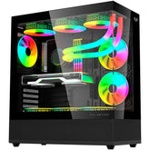 Gabinete Balam Rush Med Tor Tank 9200 Usb 3.0, 3Ventiladores Argb, Negro (Br-938723)