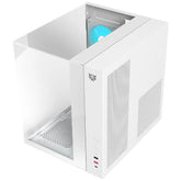 Gabinete Gamer BALAM RUSH TANK MAJESTIC 6600 ATX Media Torre 5 Fan Panel Cristal Templado USB-C ARGB - Blanco