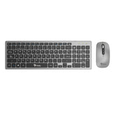 Combo Inalámbrico Recargable 2 en 1 Stylos STPKTM6G - Teclado de Membrana 96 Teclas y Nano Receptor USB - Escritura Cómoda sin Cables - Diseño Ergonómico