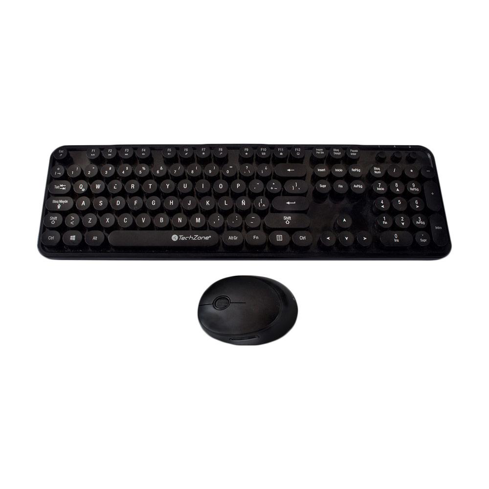 Kit Nifty TechZone Combo Inalámbrico - Teclado QWERTY 104 Teclas y Mouse 1600 DPI - Conexión Estable USB - Comodidad Garantizada