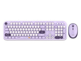 Kit Acteck Creator Chic K-Colors Mk485, Inalambrico, Multimedia, Dongle 2.4, Español 105 Teclas, Violeta, AC-940214