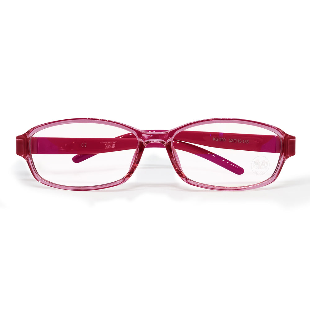 Lentes para PC / Tablet VORAGO KG-200-PK - Protección Anti Blue Light para Niños con Estuche Rosa - Cuida la Vista Infantil - Estilo Cómodo