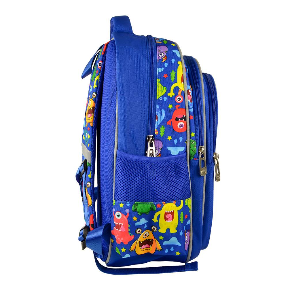 Mochila Escolar para Niños Perfect Choice Kiddo Monstruos PC-085089 - Múltiples Compartimentos Cómodos - Diseño Divertido