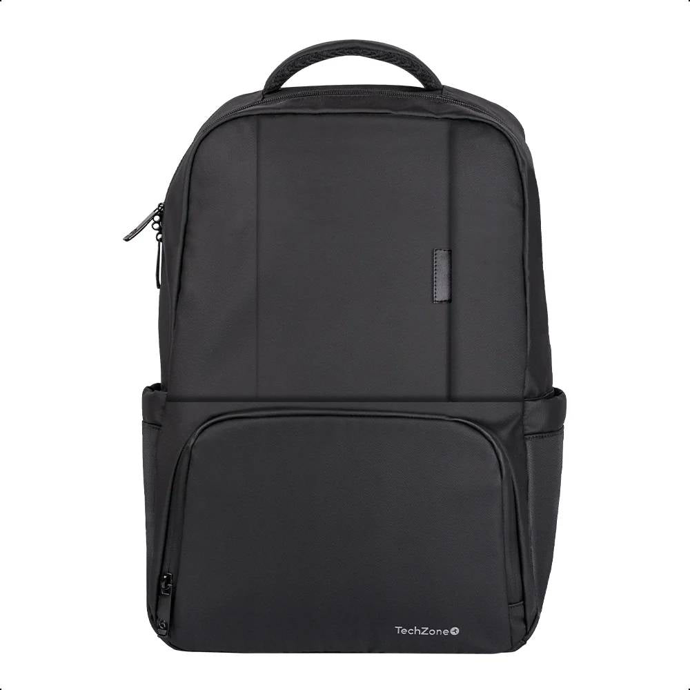 Backpack WANTED TechZone 16" Negra - Múltiples Compartimientos de Organización - Protección con Garantía de por Vida - Diseño Urbano