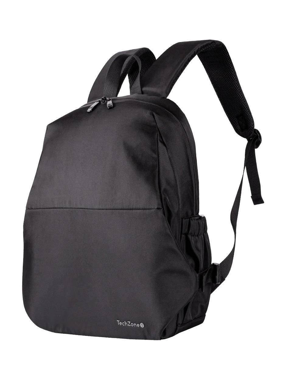 Backpack TechZone Lite TZLBP13 para Laptop 15.6" - Material Poliéster Resistente - Garantía de Por Vida