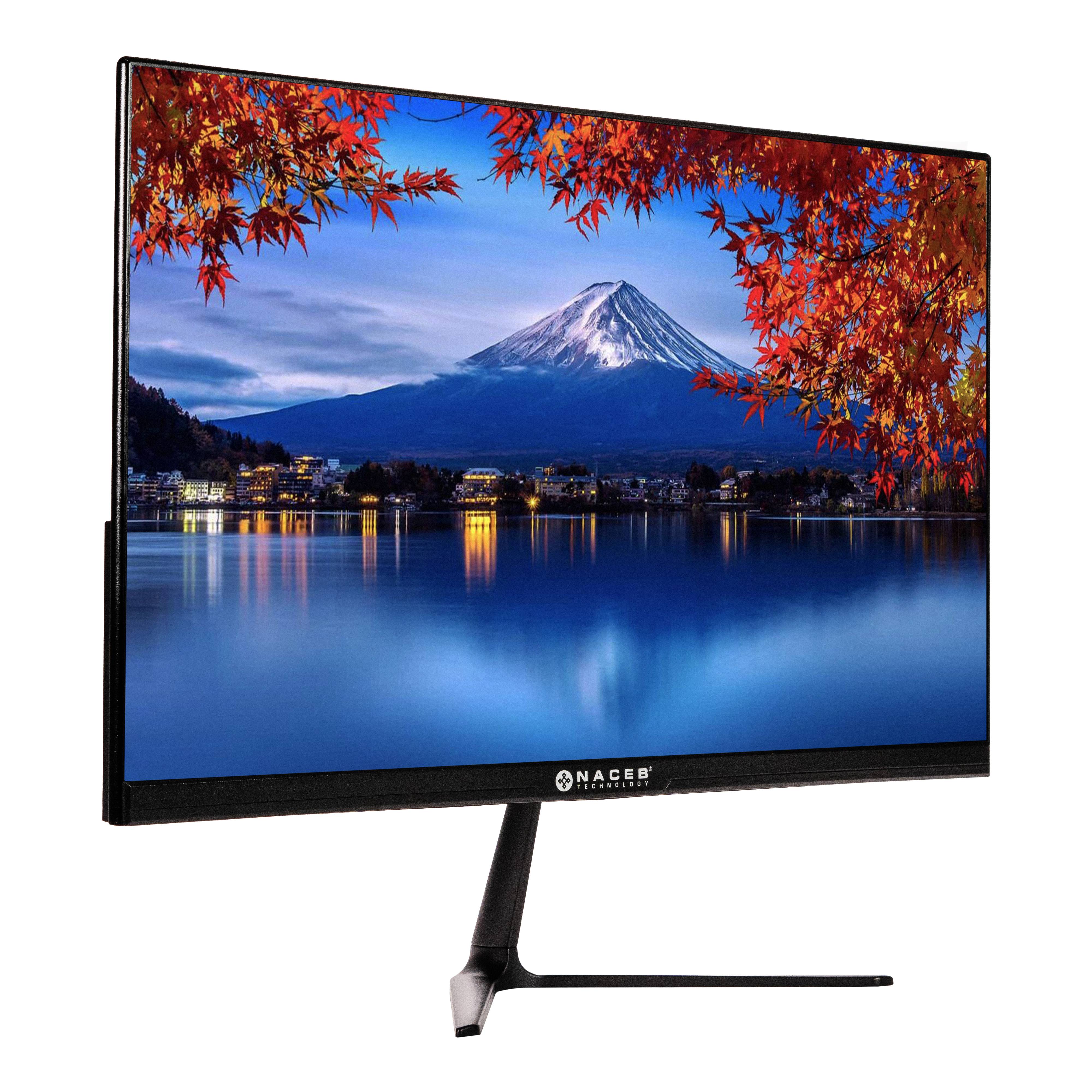 Monitor Gamer LED Naceb 23.8" FHD 100Hz NA-0653 | Panel IPS HDMI/VGA | Ultra Fluidez y Colores Vivos