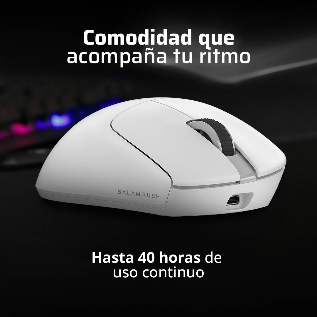 Mouse Gamer Inalámbrico Balam Rush Drift Perform MG5 - Receptor USB 2.4GHz Ergonómico - Control Total en tus Juegos