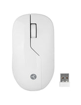Mouse Inalámbrico ARMOR Recargable TechZone Blanco - Sensor 1200 DPI con 3 Botones - Batería Duradera y Diseño Limpio - Estilo Minimalista