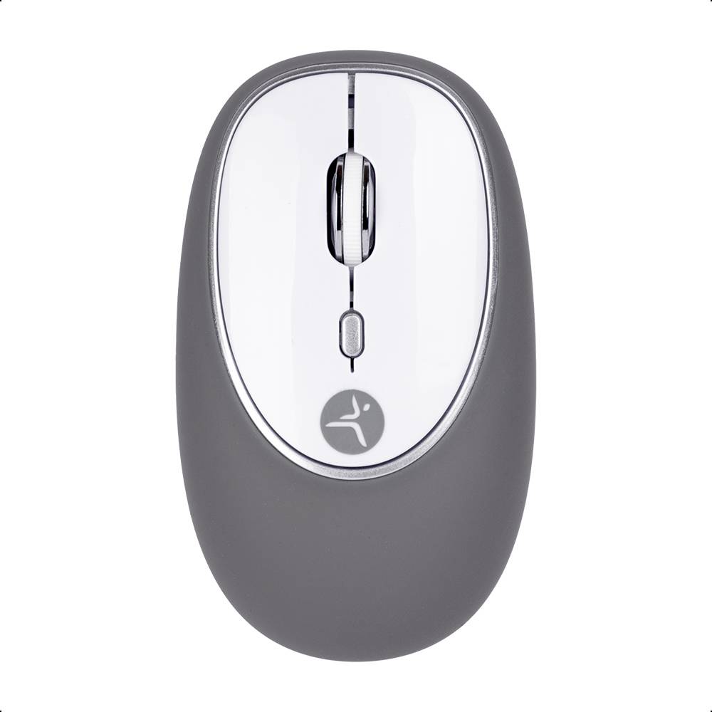 Mouse Inalámbrico de Gel Jelly Mate Grey Techzone TZACMOI16 - Resolución 1200 DPI con Alcance de 10m - Ergonomía Textura Suave - Confort Absoluto
