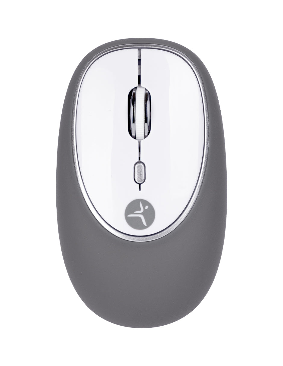 Mouse Inalámbrico de Gel Jelly Mate Grey Techzone TZACMOI16 - Resolución 1200 DPI con Alcance de 10m - Ergonomía Textura Suave - Confort Absoluto