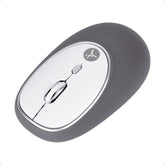 Mouse Inalámbrico de Gel Jelly Mate Grey Techzone TZACMOI16 - Resolución 1200 DPI con Alcance de 10m - Ergonomía Textura Suave - Confort Absoluto