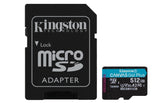 Memoria Micro Sdxc Kingston 512Gb Canvas Go Plus Gen4 V30 (SDCG4/512GB)