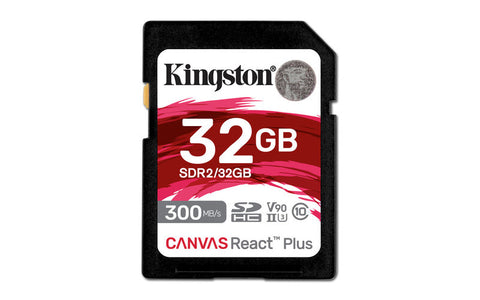 Memoria Sd Kingston Sdhc Canvas React Plus 300R Uhs-Ii V90(Sdr2/32Gb) Memoria Sd Kingston Sdhc Canvas React Plus 300R Uhs-Ii V90(Sdr2/32Gb)