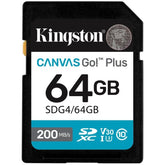 Memoria Sdxc Kingston 64Gb Canvas Go Plus G4 C10 Uhs-I V30 - SDG4/64GB