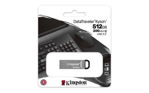 Memoria Flash Kingston Usb 512Gb 3.2 Gen 1 Metalica (Dtkn/512Gb) Memoria Flash Kingston Usb 512Gb 3.2 Gen 1 Metalica (Dtkn/512Gb)