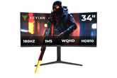Monitor Gamer Curvo Yeyian YMC-FV234-M1 34" WQHD (2K) 180Hz 1ms | FreeSync/G-Sync Compatible & HDR10